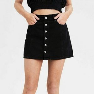 American Eagle Black Mini Skirt Size 2
